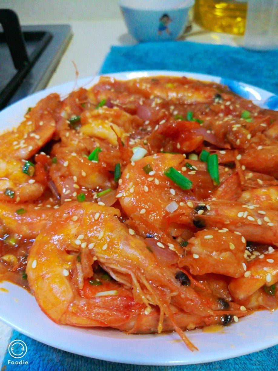 黄晓明茄汁大虾－中餐厅