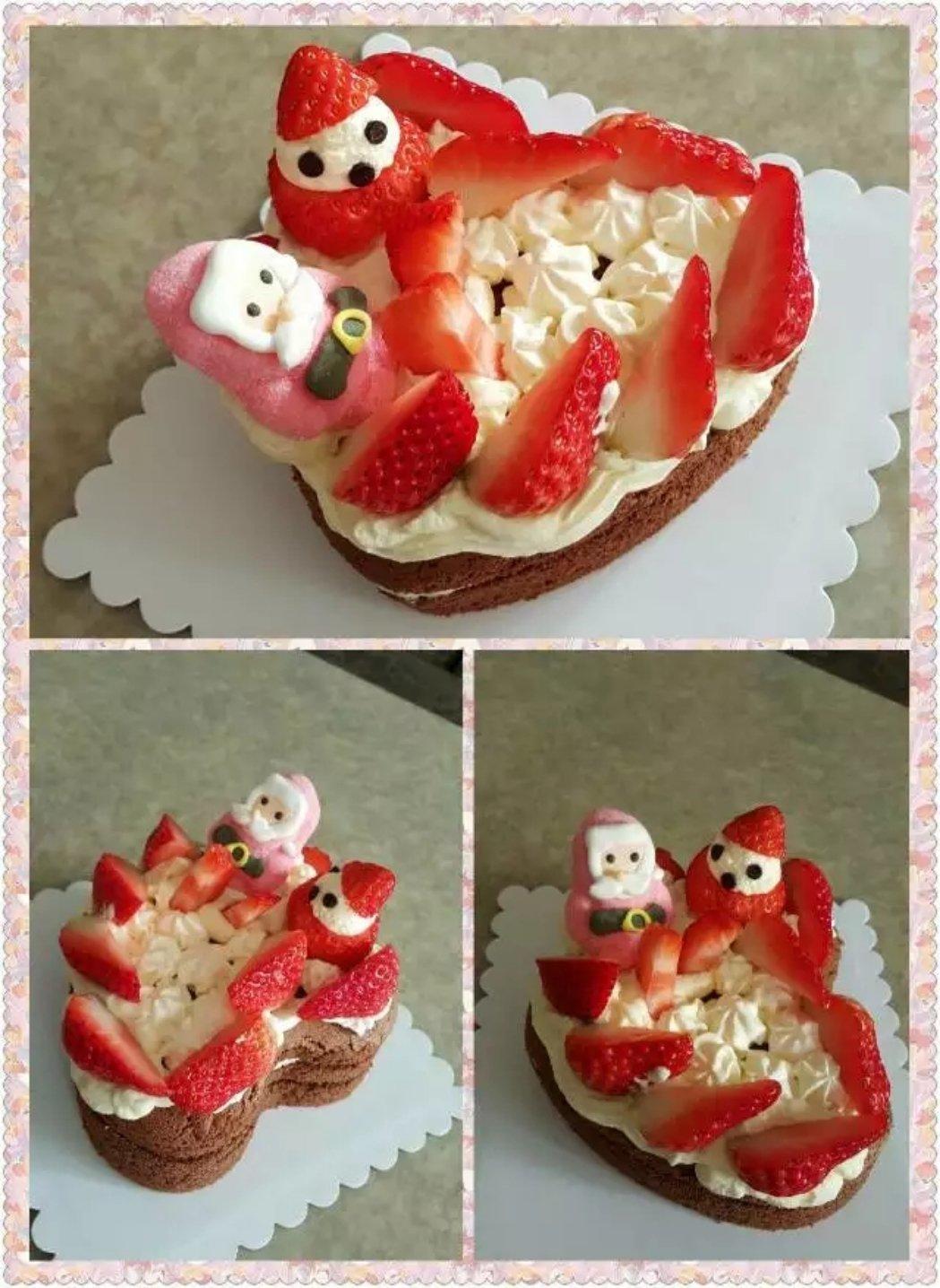 圣诞呆萌裸蛋糕