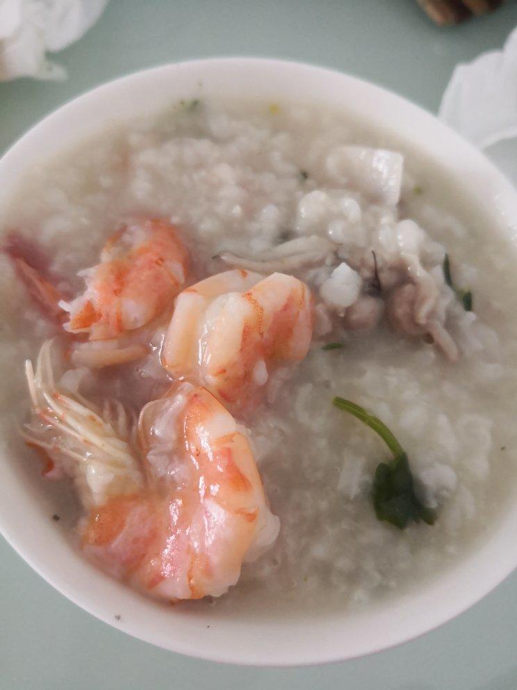 田鸡虾粥