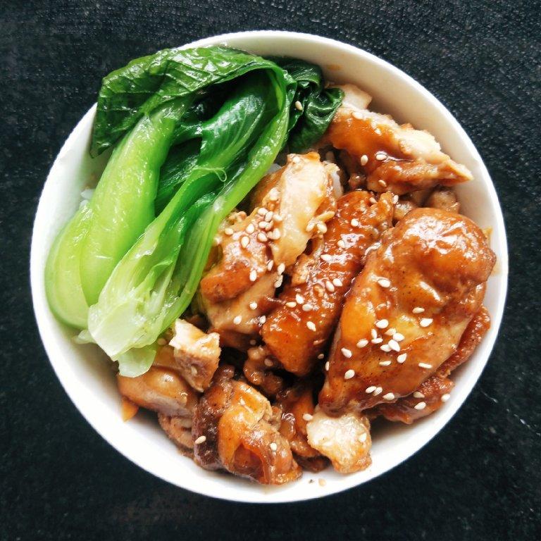 海老师其实是好人啊做的照烧鸡腿饭