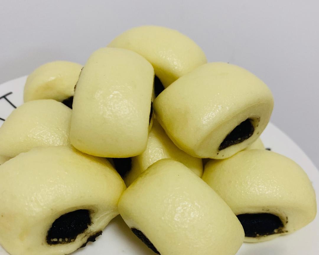 一口一个的刀切夹心牛奶小小馒头(一次性发酵)