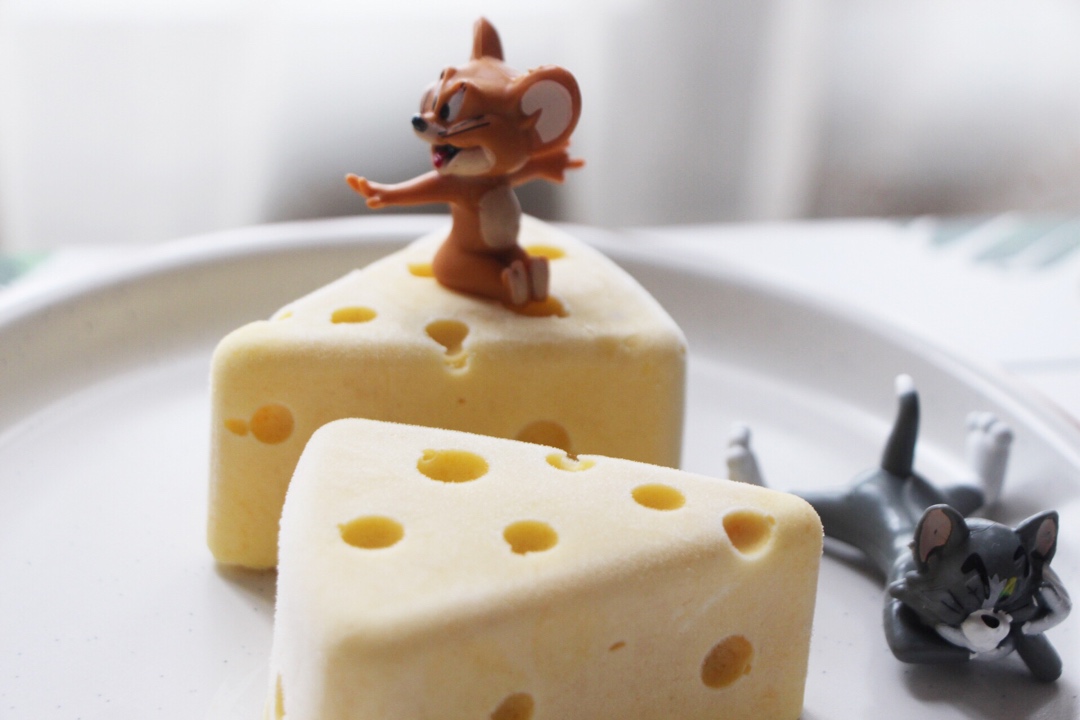 童年经典猫和老鼠同款奶酪，杰瑞奶酪，洞洞奶酪慕斯，快手版，新手版
