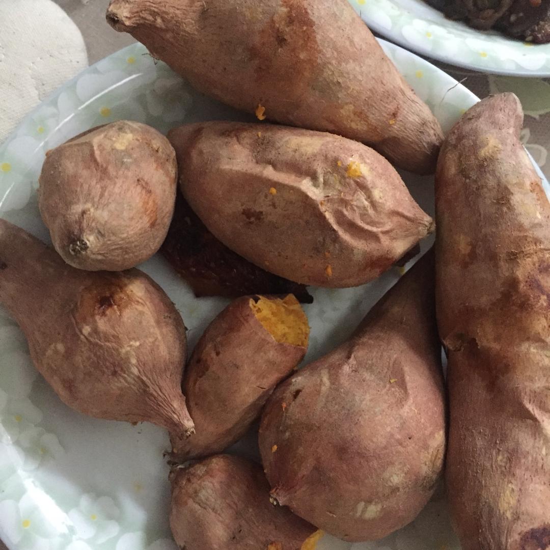 【烤箱版烤红薯】