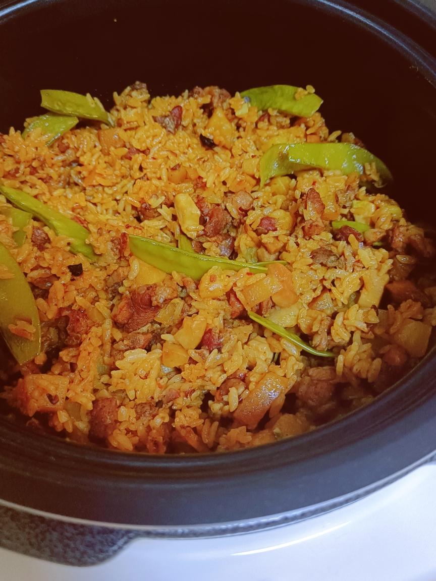 懒人炊饭／腊肠土豆焖饭