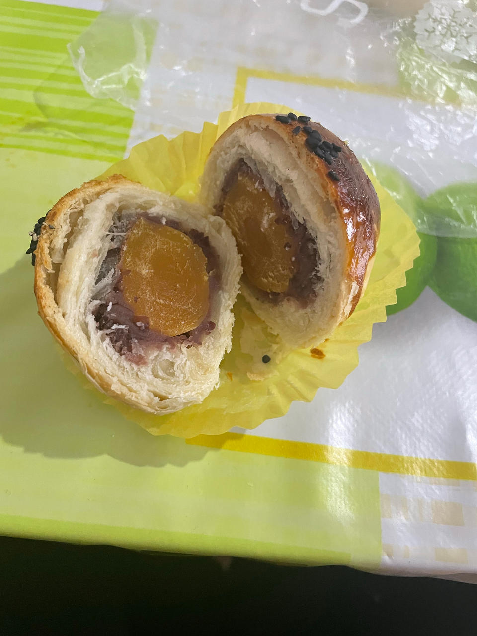 蛋黄酥：抹茶酥：（奶黄味）