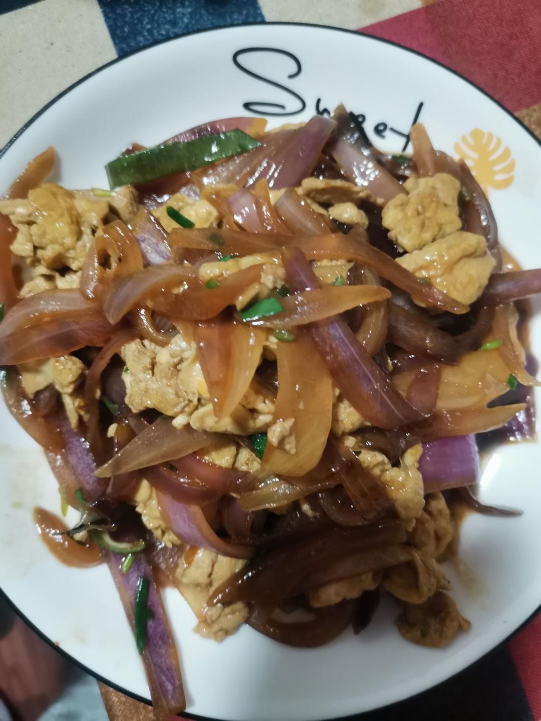 洋葱炒鸡蛋