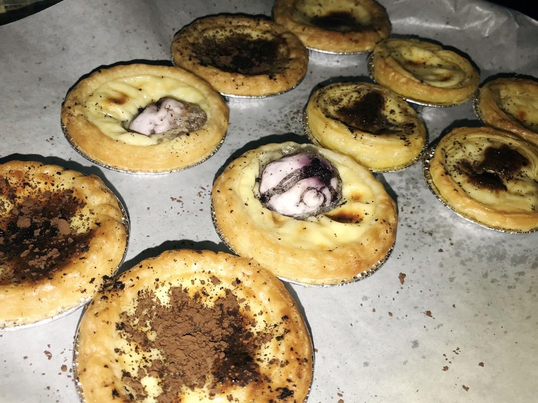 香浓丝滑❗️🔥一口爆浆的巧克力脏脏蛋挞❗️