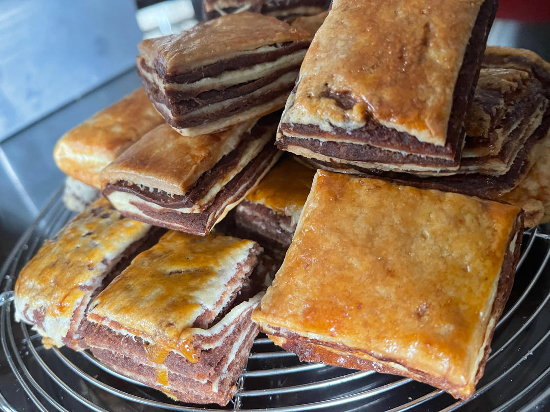 红豆沙千层司康