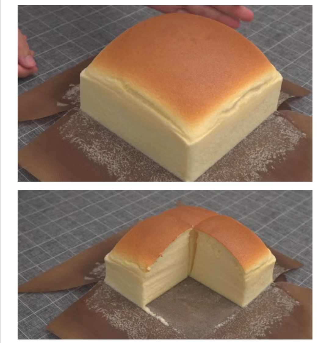 【免费配方】最近在日本很火的一款舒芙蕾烫面海绵蛋糕的做法 步骤13