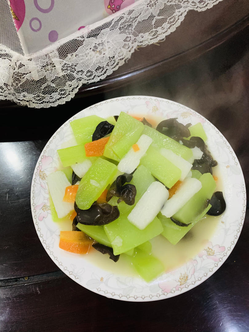 健康快手菜·木耳炒山药