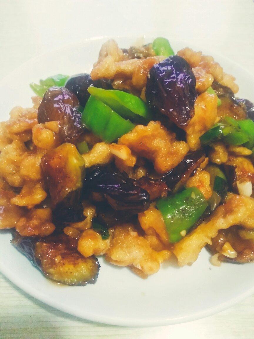 溜肉段烧茄子（东北硬菜呀哈哈）