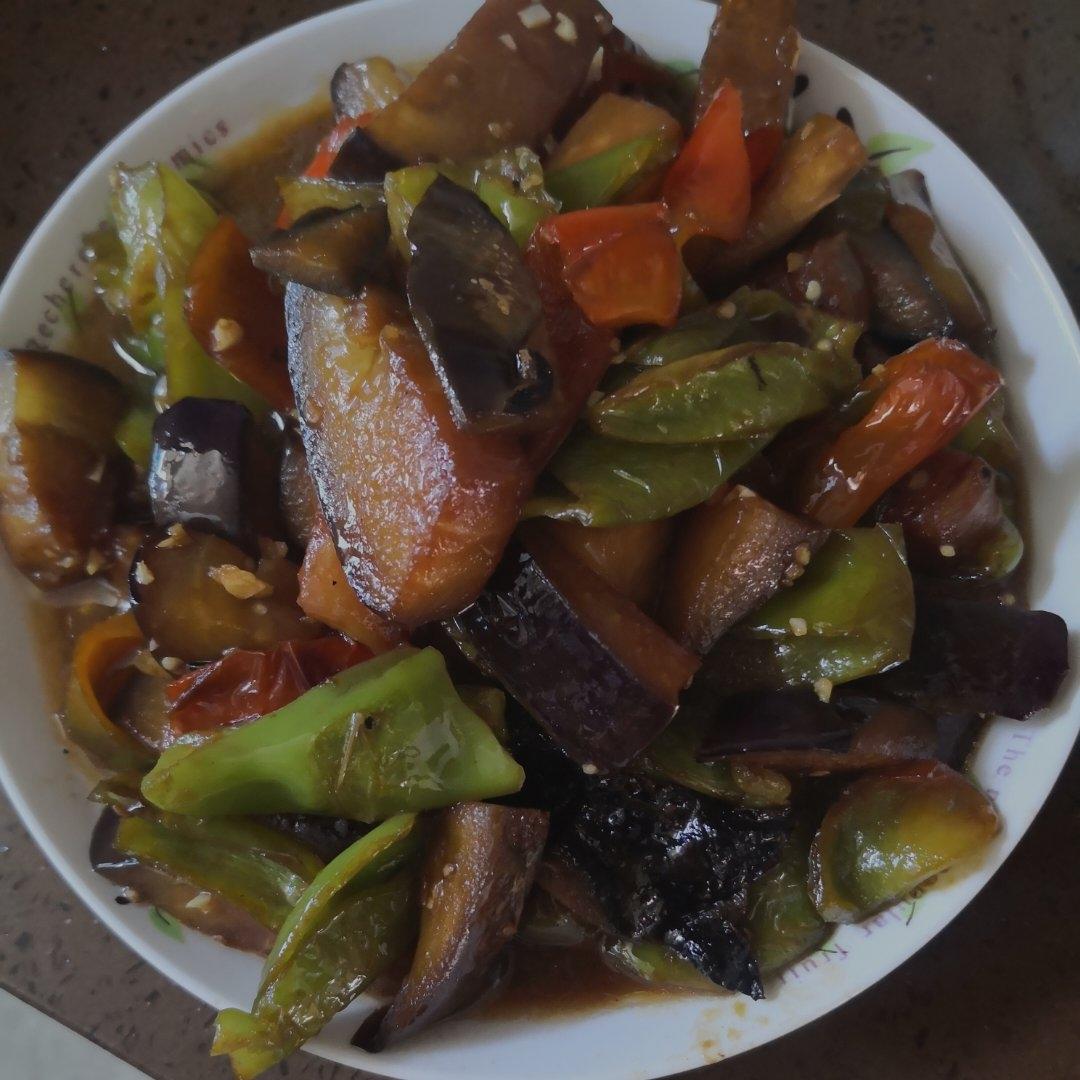 虎皮辣子烧茄子