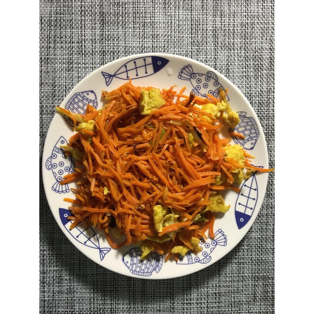 胡萝卜炒鸡蛋