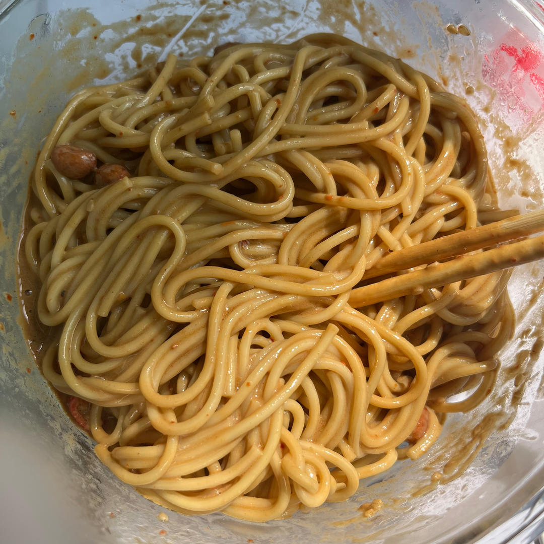 超简单超快手的热干面（小白也可以学会哦）