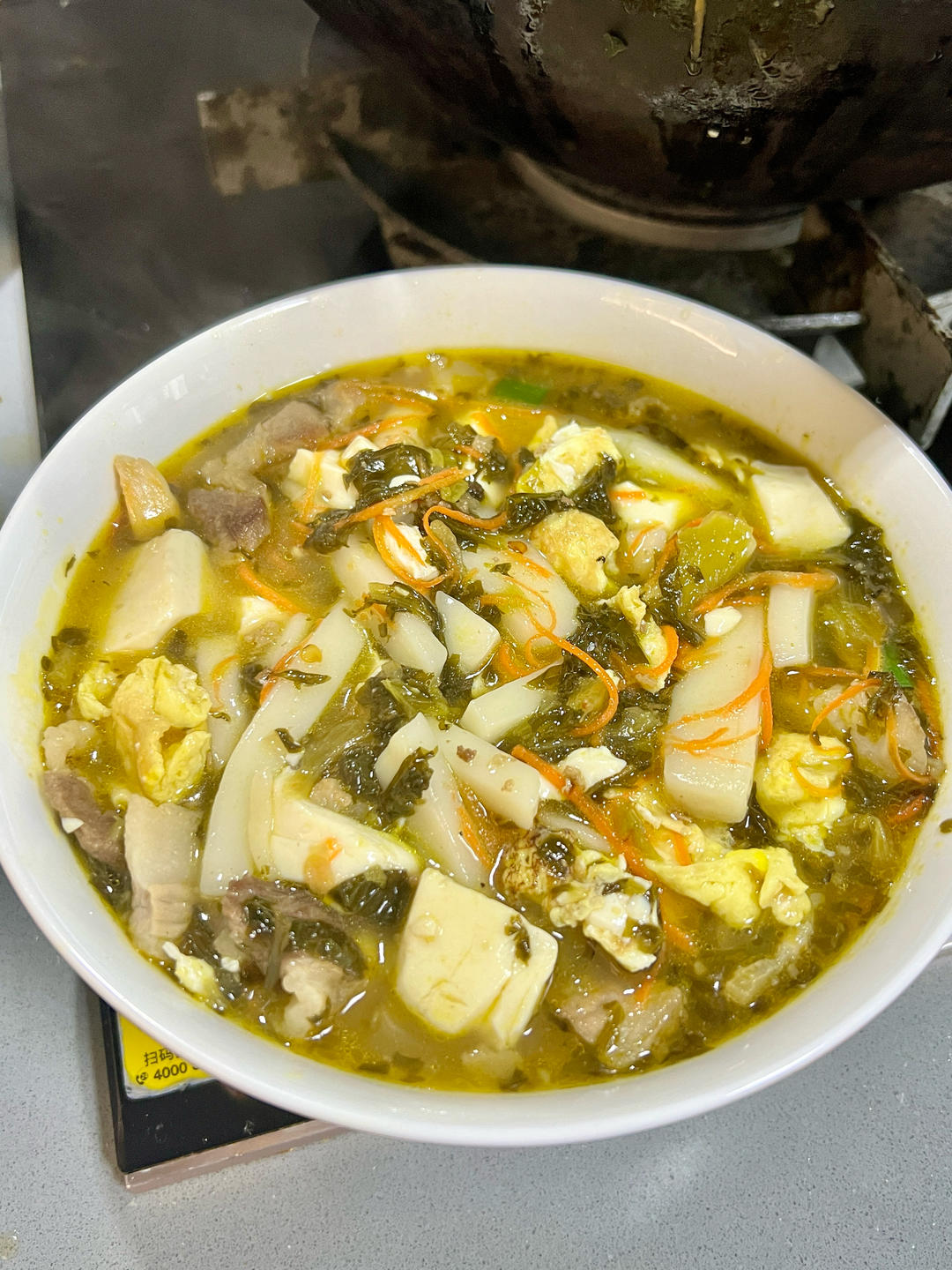 咕噜噜焖出一锅【嵊州豆腐年糕】！热乎鲜美，好吃省心！