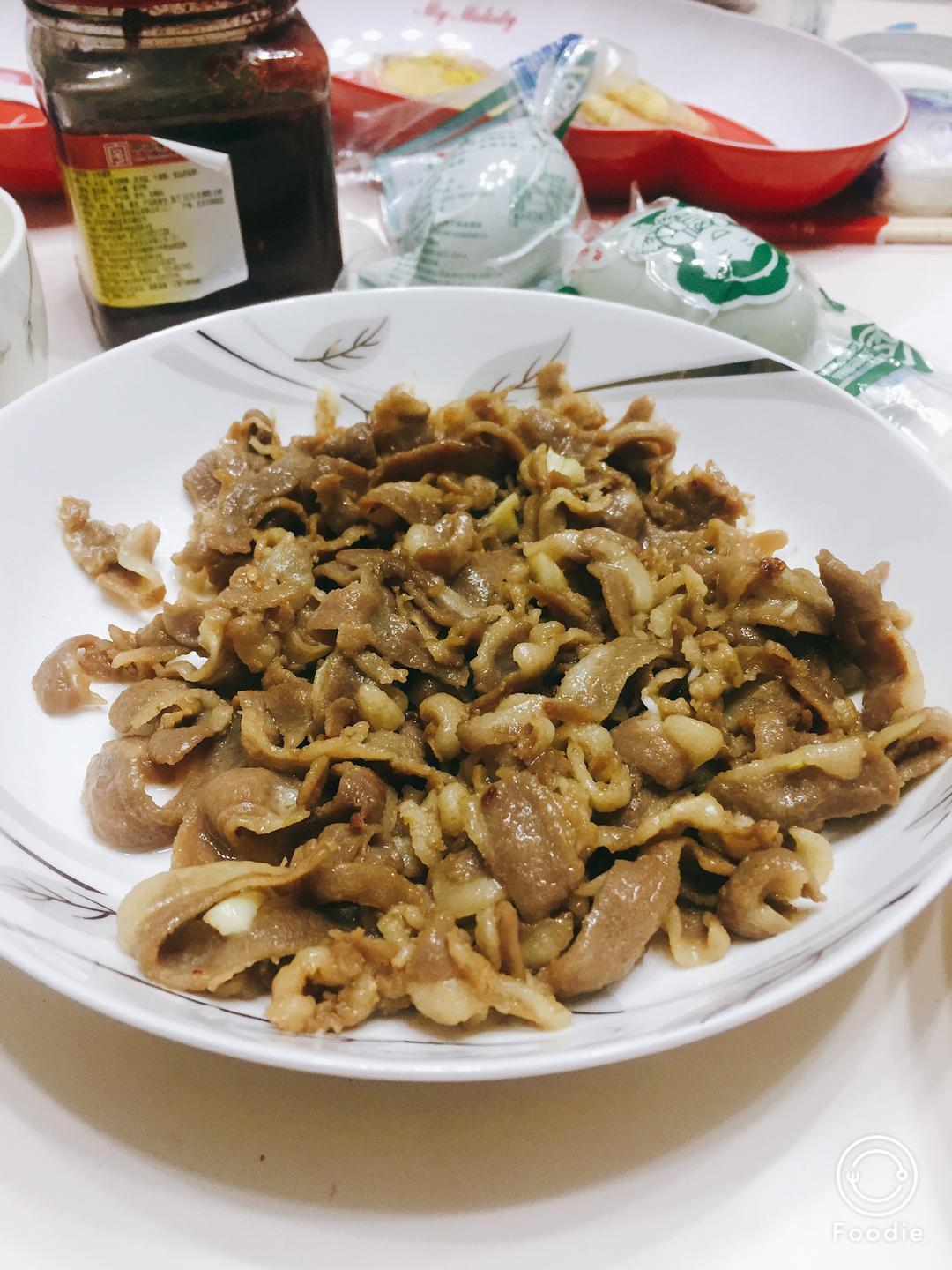 爆炒羊肉卷的做法