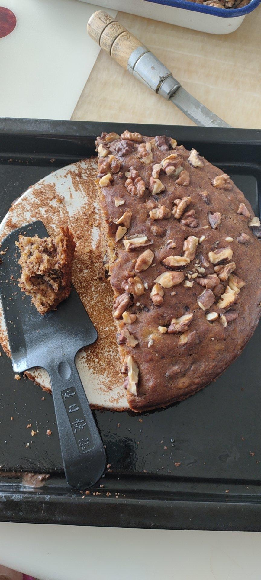 简易版香蕉核桃蛋糕