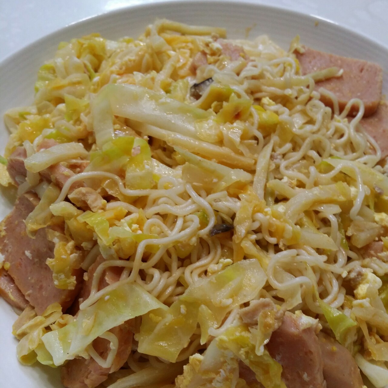 时蔬炒泡面