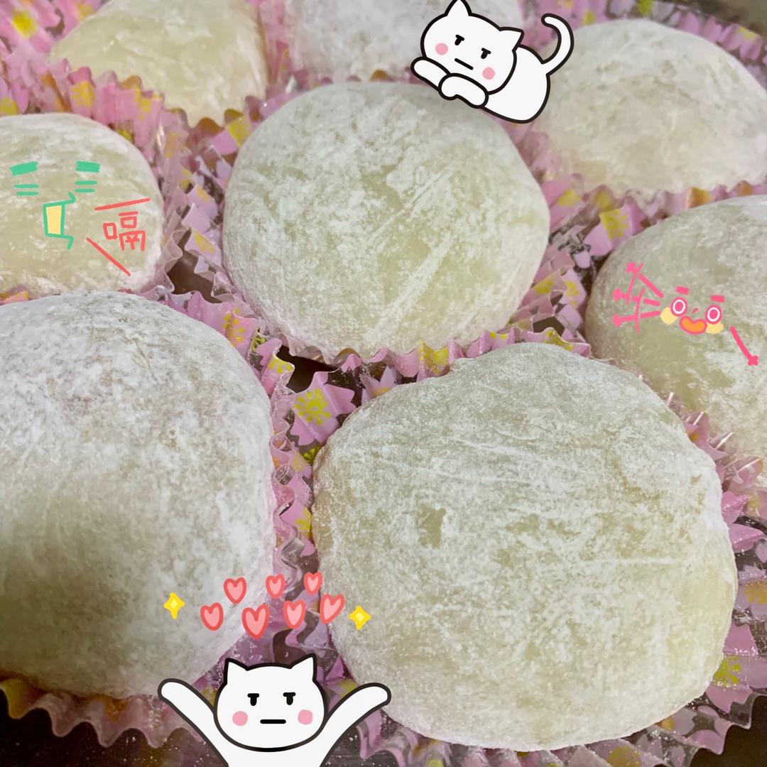 自制糯米糍（花生黑芝麻和豆沙夹心）