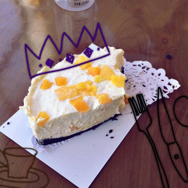 芒果冻芝士蛋糕