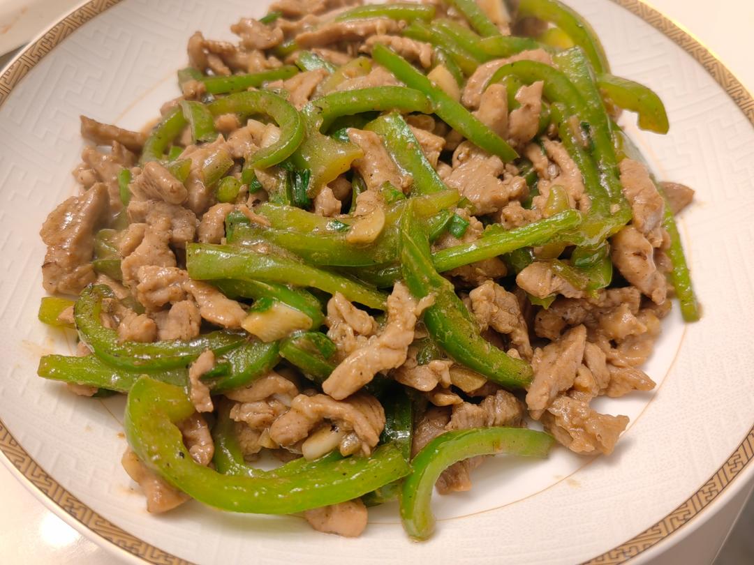 青椒炒肉丝