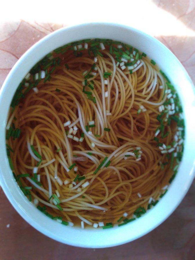 小葱麻油酱油面