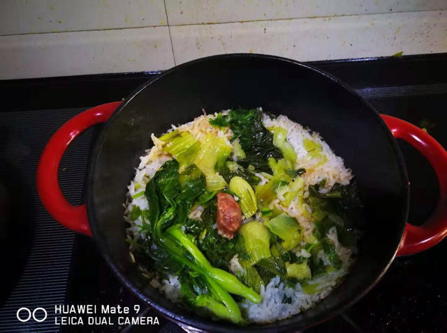 有镬气有锅巴的【咸肉菜饭】（铸铁锅版）