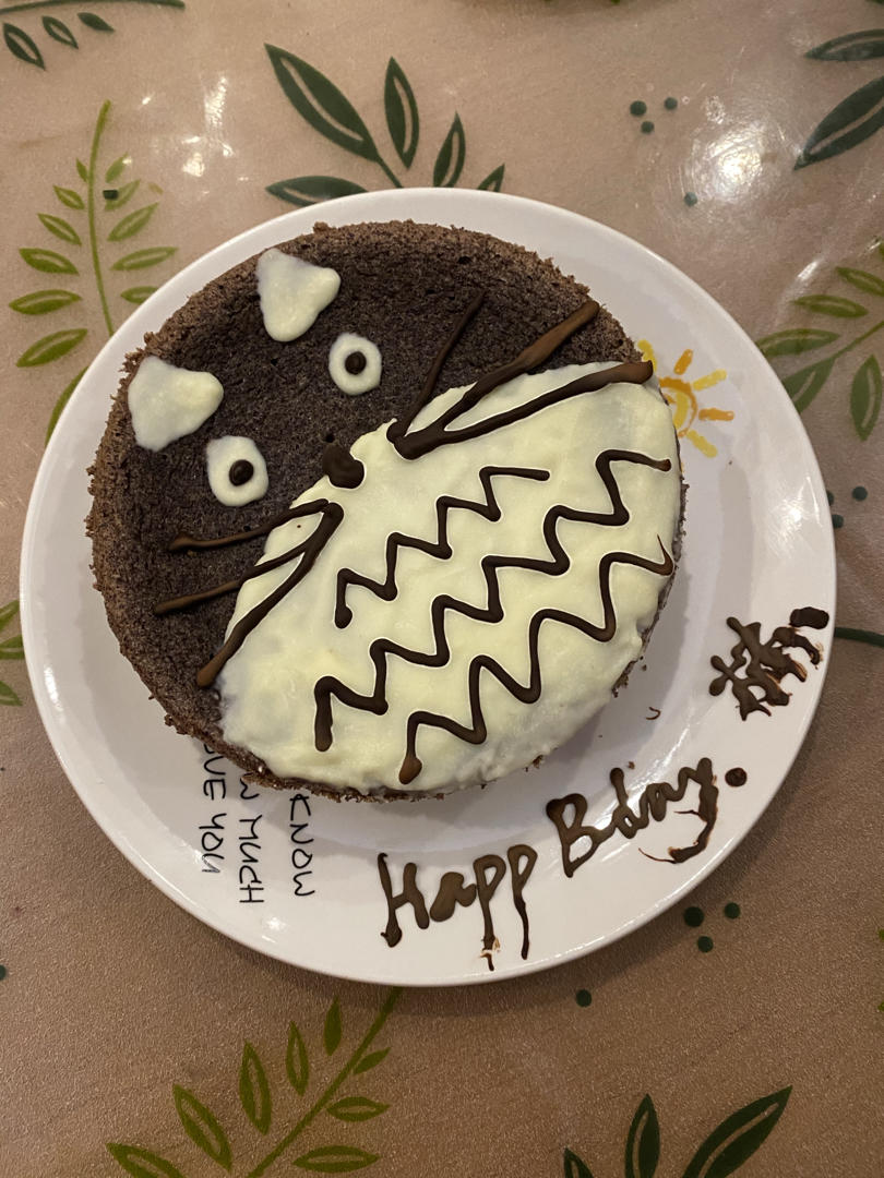 Totoro龙猫 黑芝麻戚风 （视频菜谱）