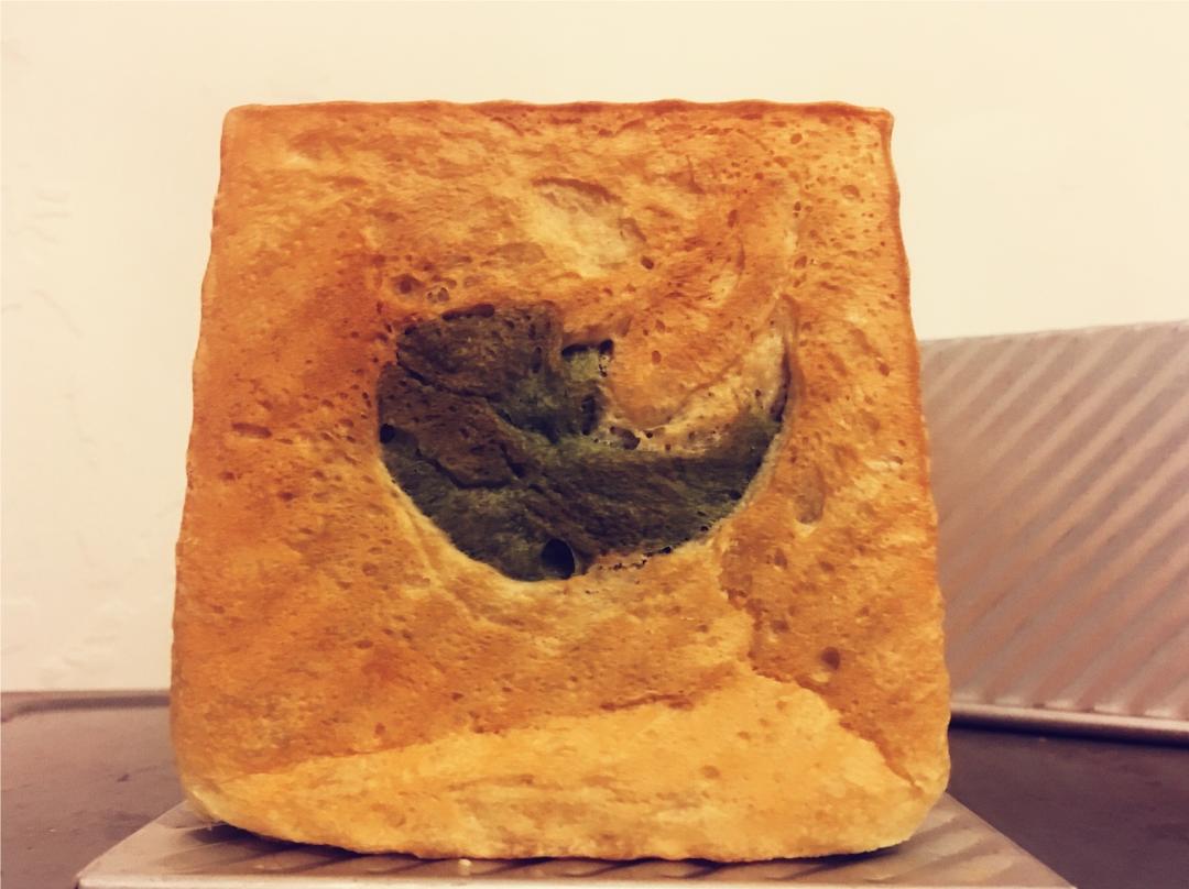 抹茶蜜豆吐司