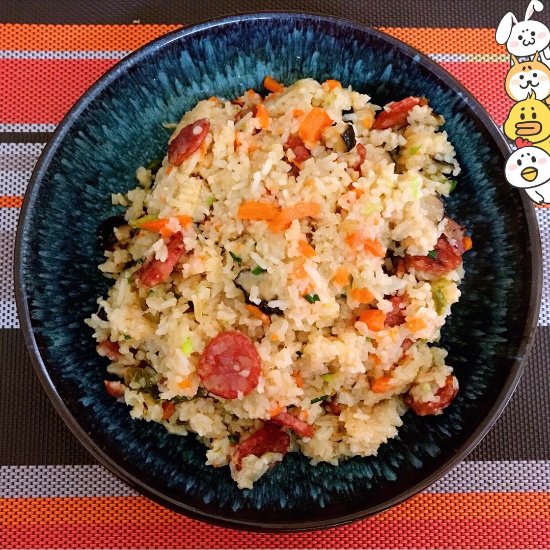 电饭煲香肠焖饭