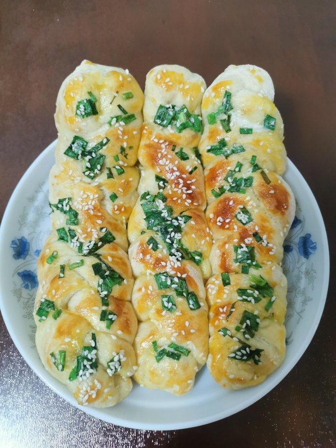 葱香辫子面包
