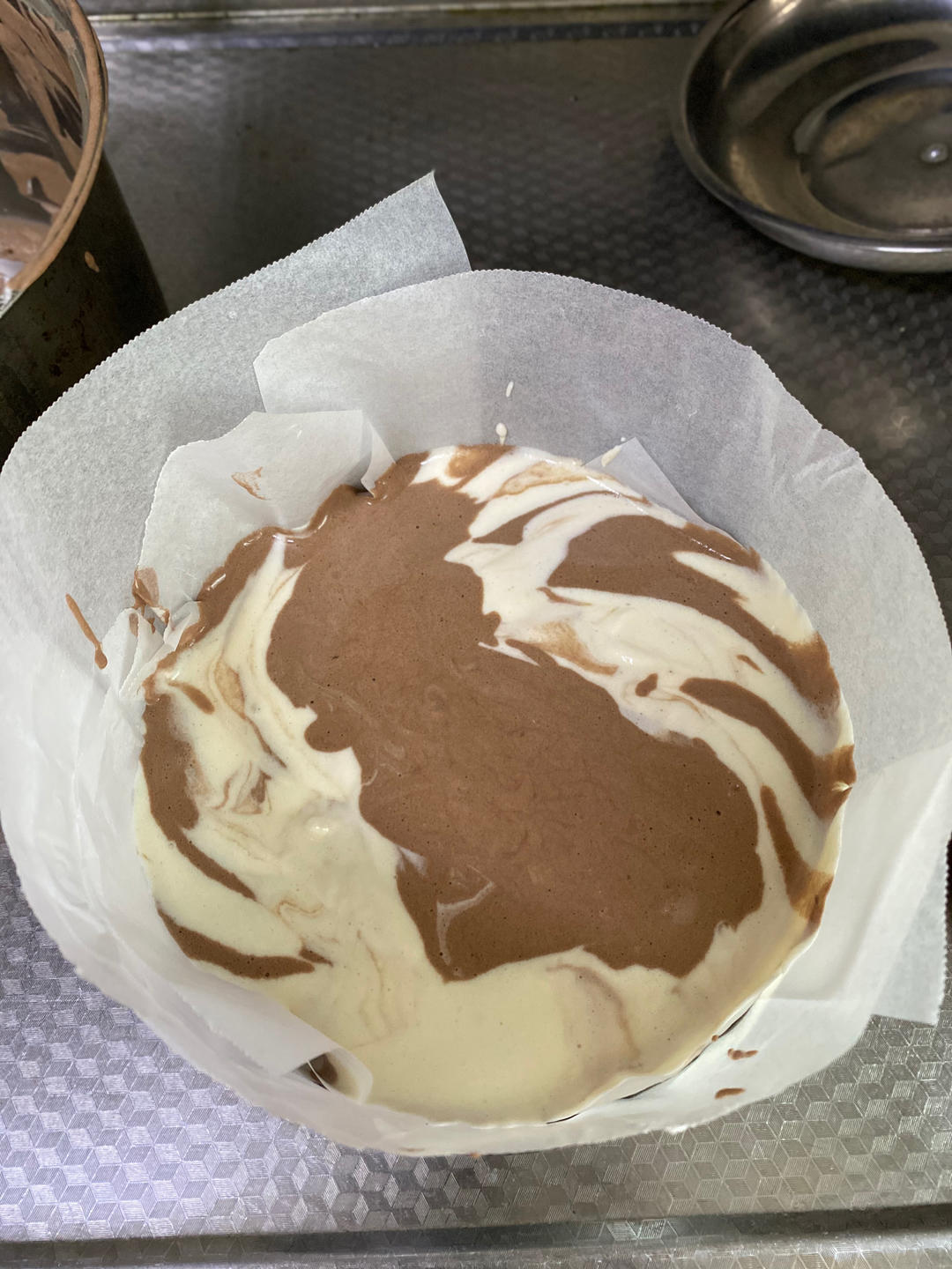 大理石纹8寸古早蛋糕