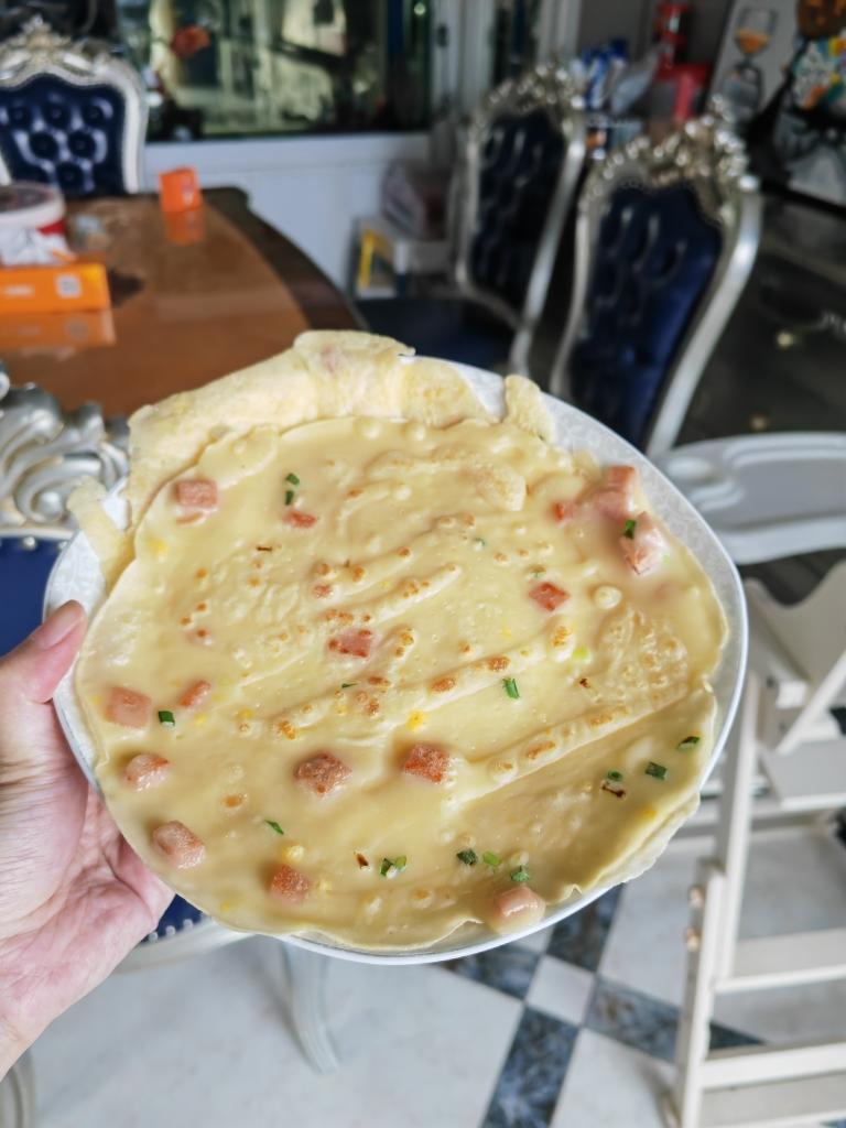 简单快手蔬菜鸡蛋煎饼