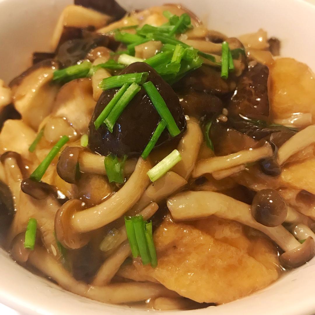 双菇炒面筋