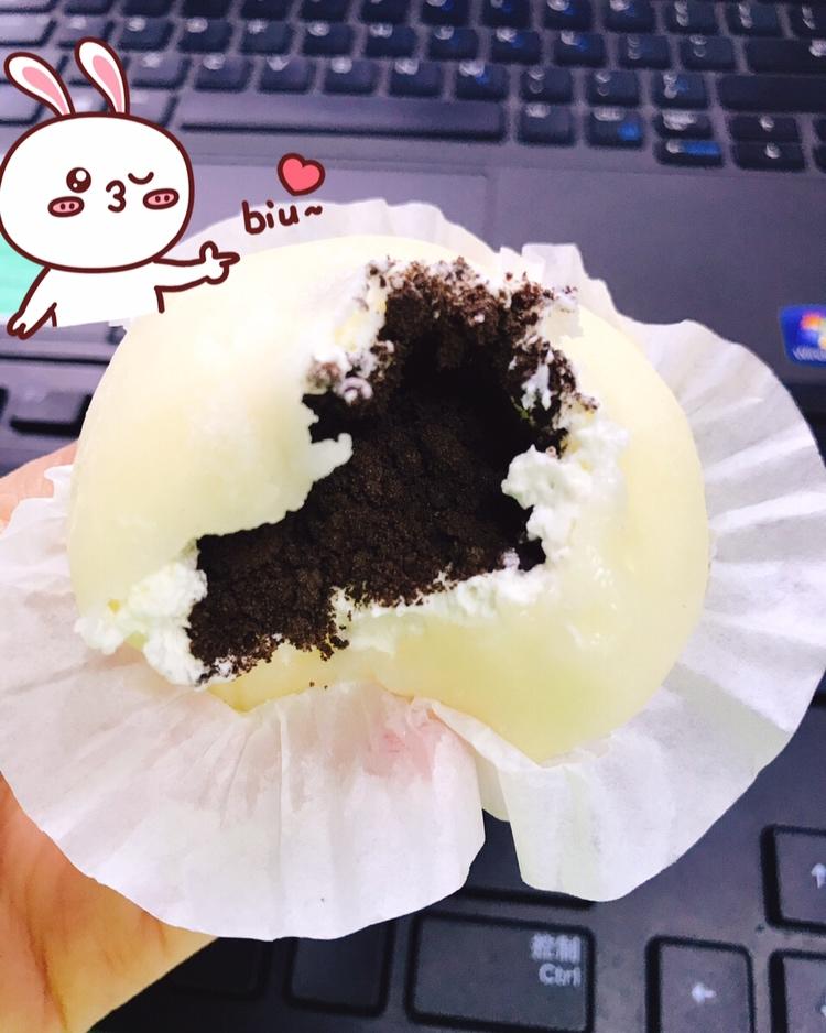 only丹妹儿做的q皮冰淇淋奶油流心雪媚娘