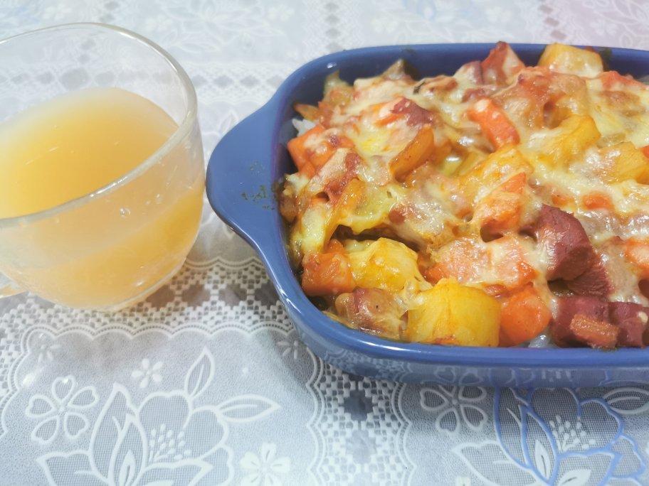 番茄鸡肉浓情焗饭【两人份】