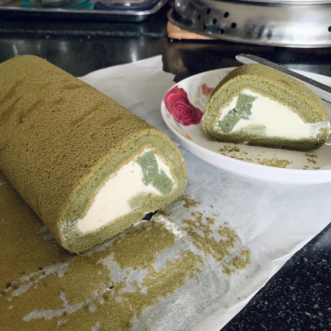 抹茶蛋糕卷~抹茶，就是这个味道