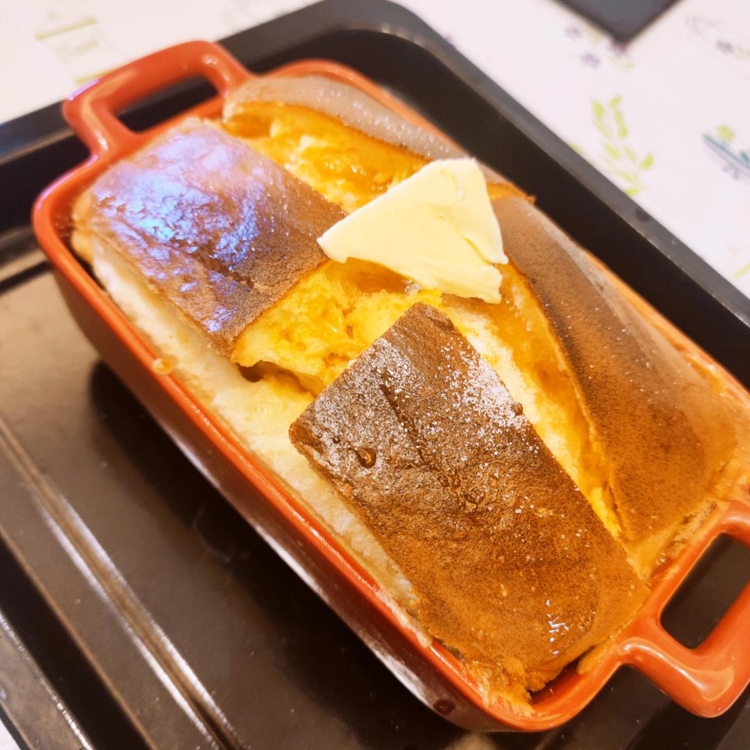 烤舒芙蕾🥞简单方便一次成功～口感绵密好吃😋