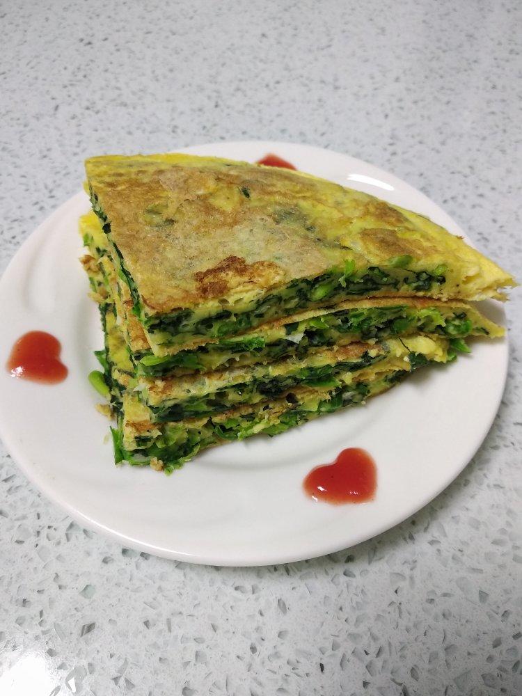 菠菜鸡蛋饼