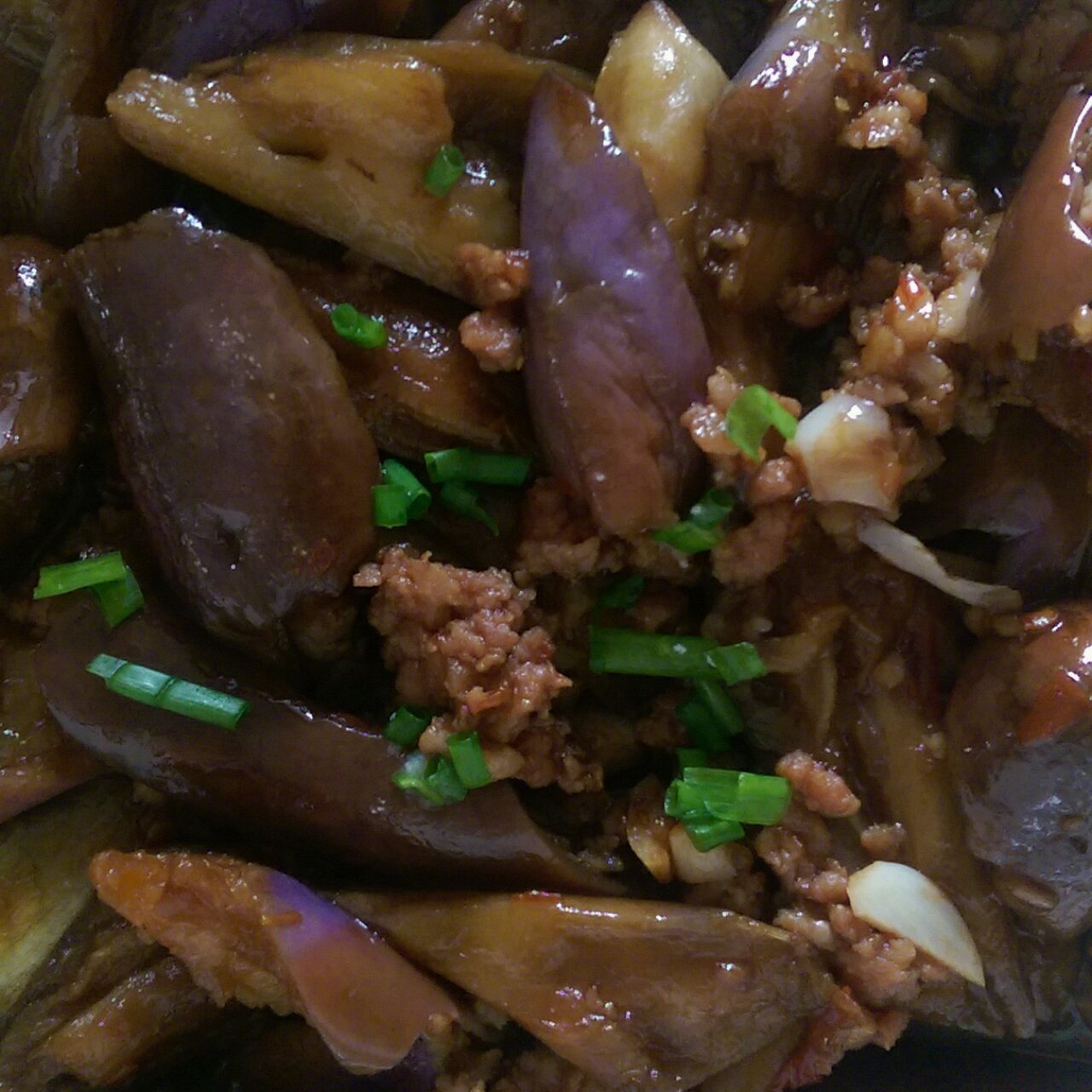 酱香肉末烧茄子