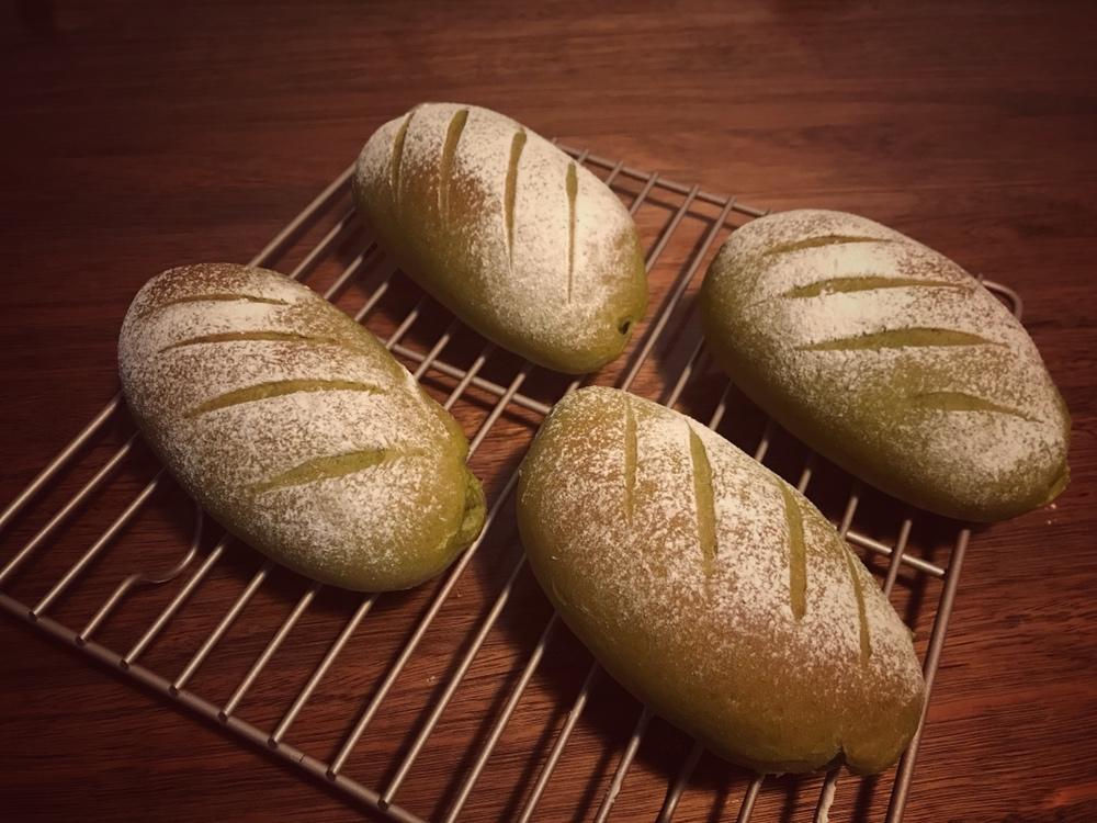 抹茶乳酪全麦乡村面包
