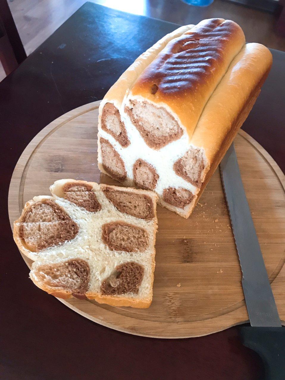 可可味鹿纹吐司（水合法）