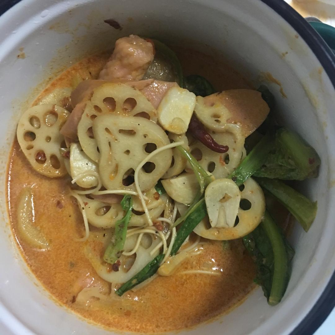 自制牛奶麻辣烫