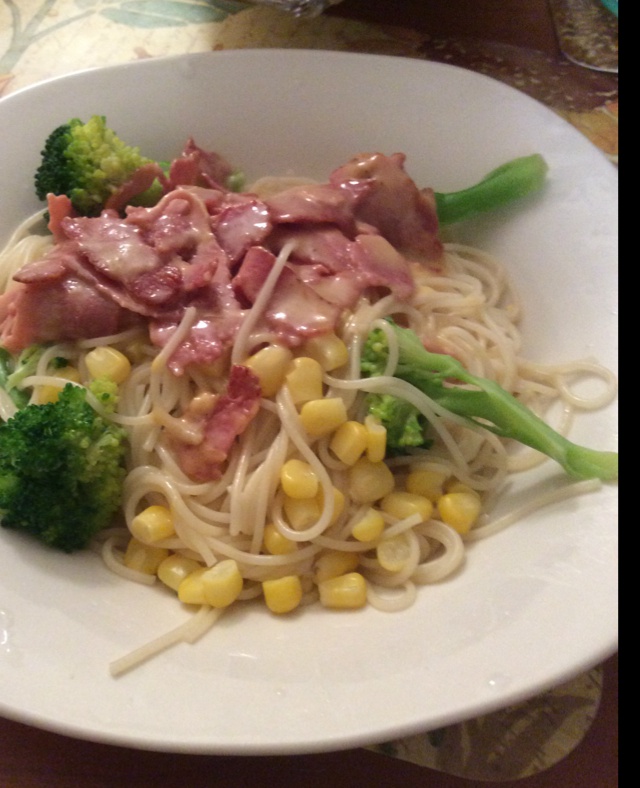 必胜客的味道芝士培根意大利面