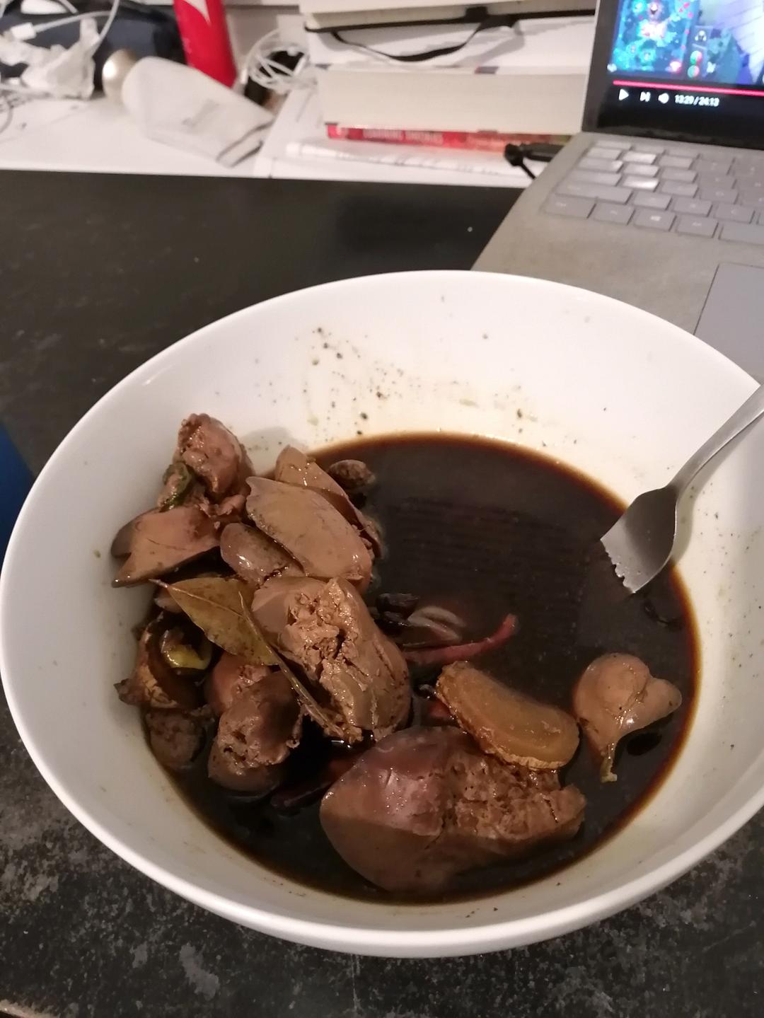 好吃不腻的五香鸡肝