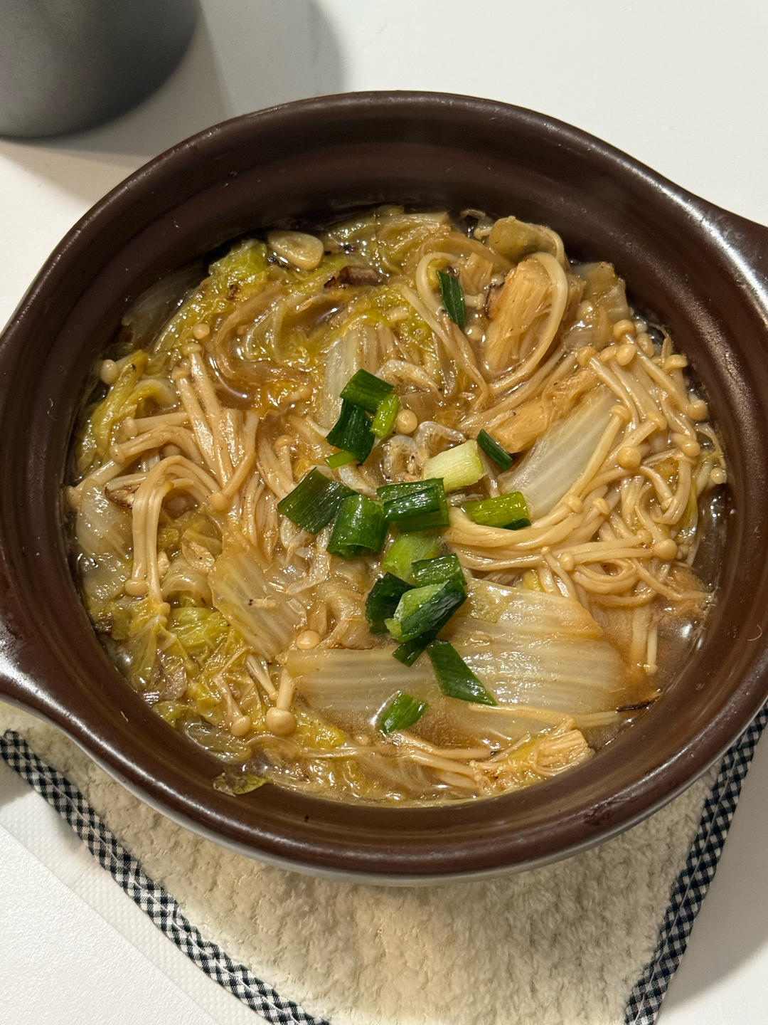 虾干白菜煲