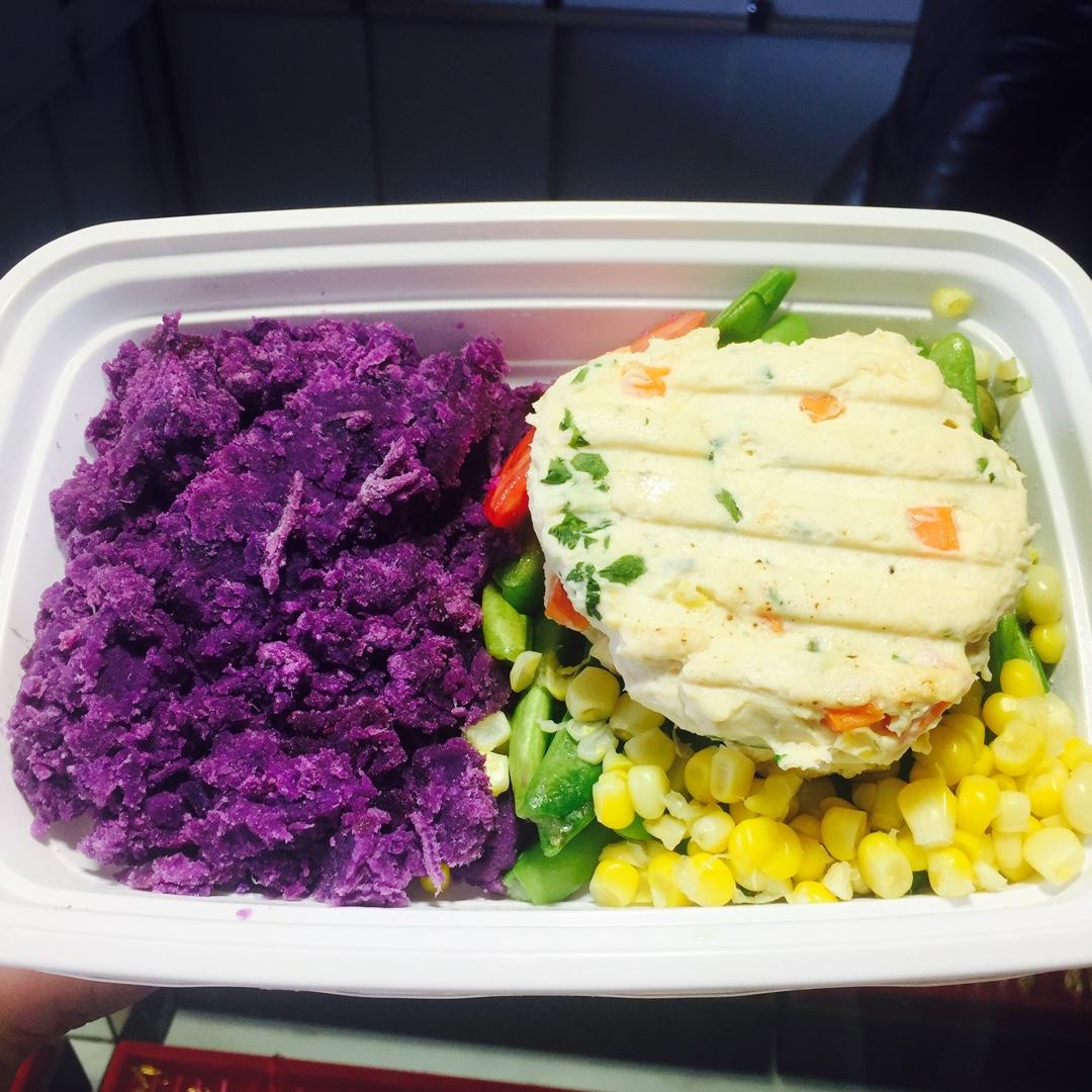 高蛋白减肥鸡肉饼