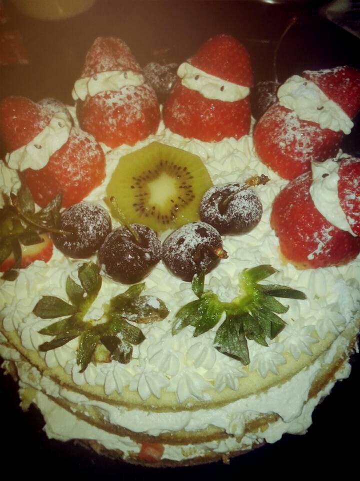 圣诞呆萌裸蛋糕