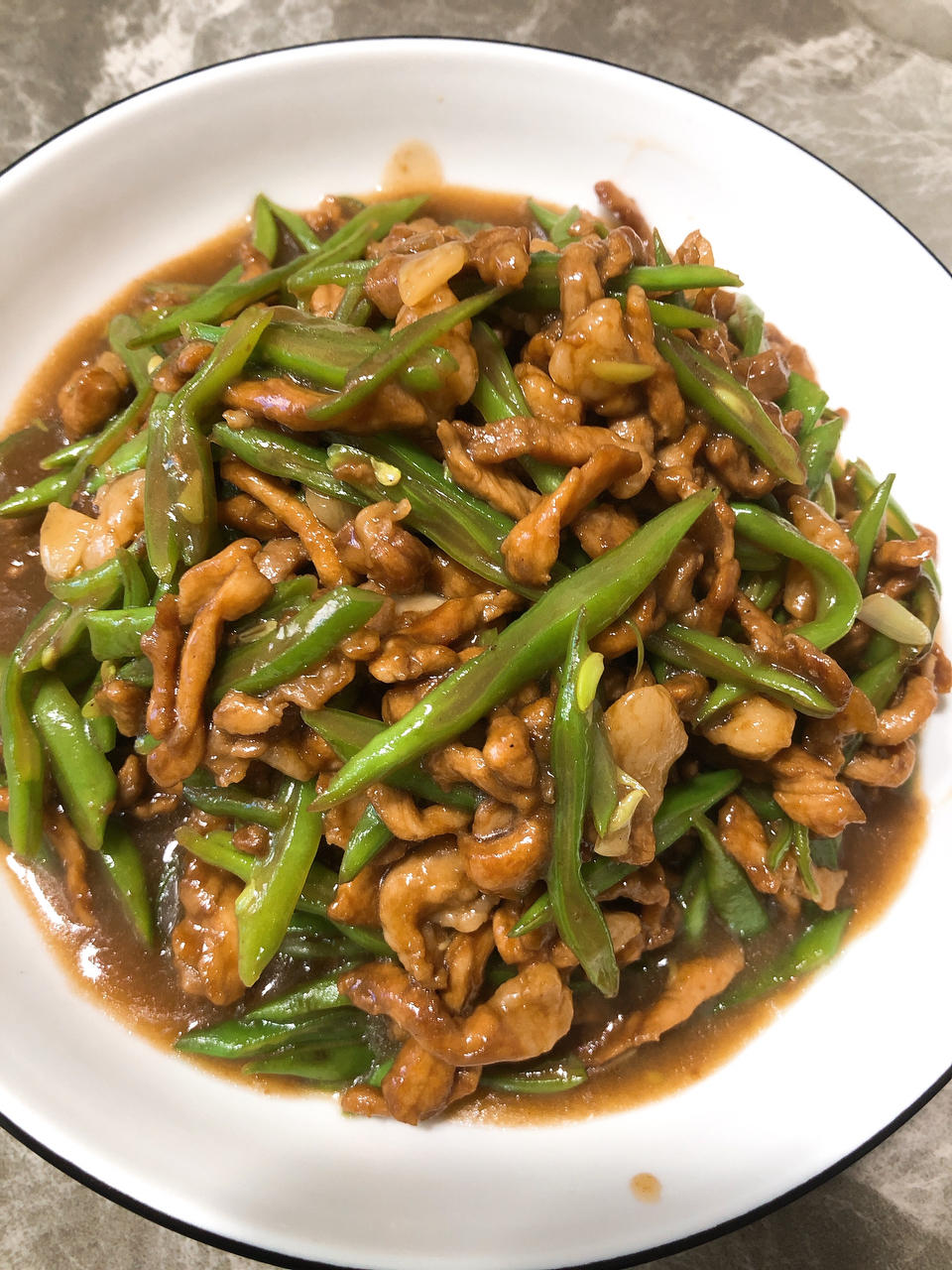 豆角肉丝饭