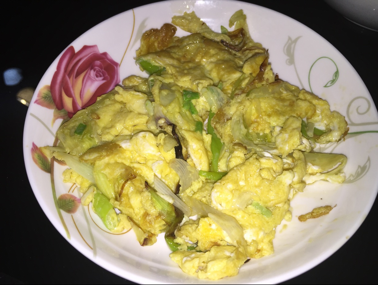 私房大葱炒鸡蛋